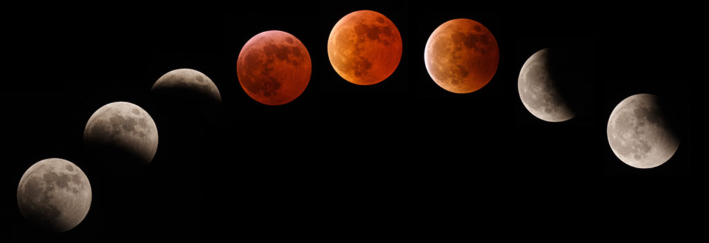 Blood Moon in lunar eclipse